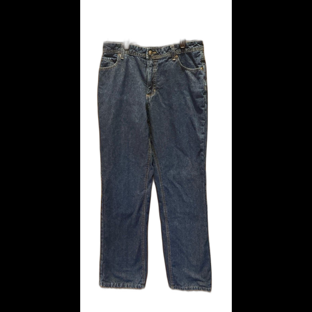 Natural Reflections Womens Jeans Sz ? 12  Flannel Lined Thick Denim Straight